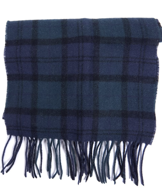 Barbour Tartan Lambswool Scarf Black Watch Tartan