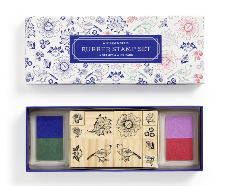 William Morris Rubber Stamp Set: