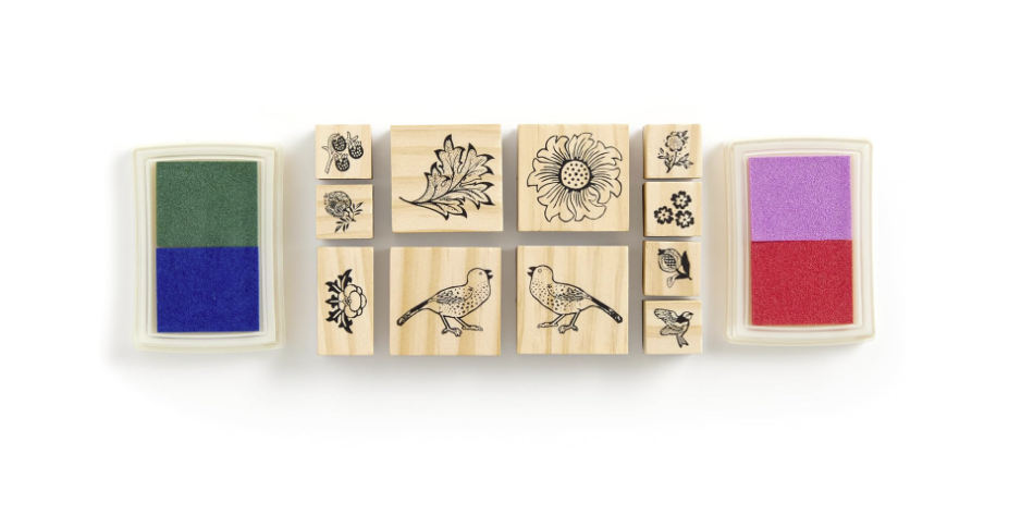 William Morris Rubber Stamp Set: