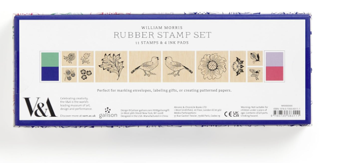 William Morris Rubber Stamp Set: