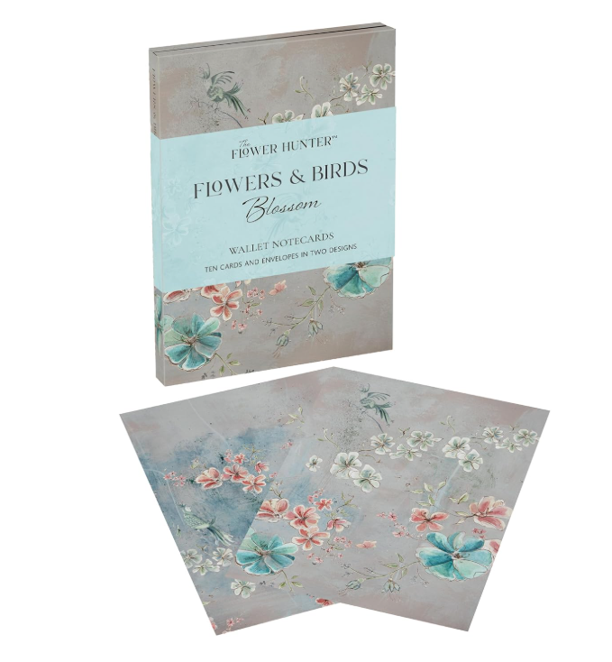 Flowers & Birds Blossom Wallet Notecards