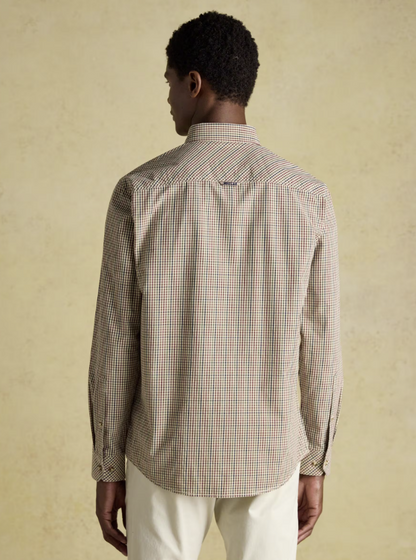 Poplin Brown Gingham Shirt