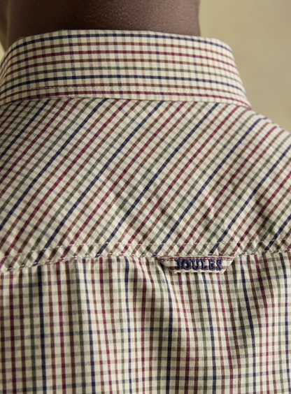 Poplin Brown Gingham Shirt