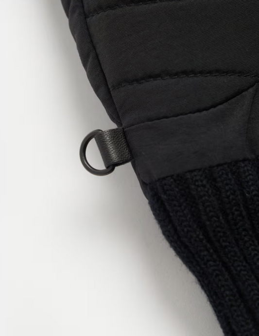 Barbour Banff Quilted Gloves Black