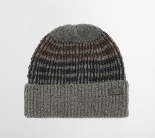 Barbour Branton Beanie & Scarf Gift Set Midnight Oak
