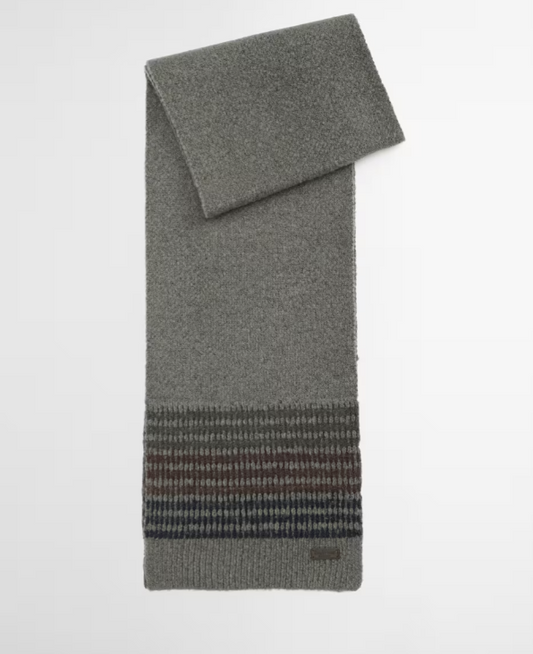 Barbour Branton Beanie & Scarf Gift Set Midnight Oak