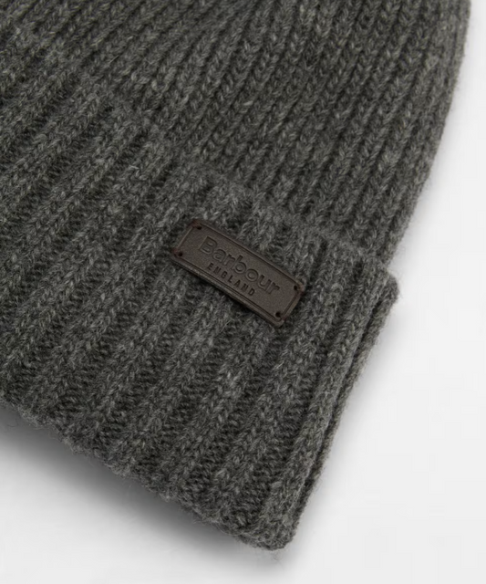 Barbour Carlton Beanie & Gloves Gift Set Grey