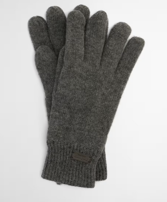 Barbour Carlton Beanie & Gloves Gift Set Grey