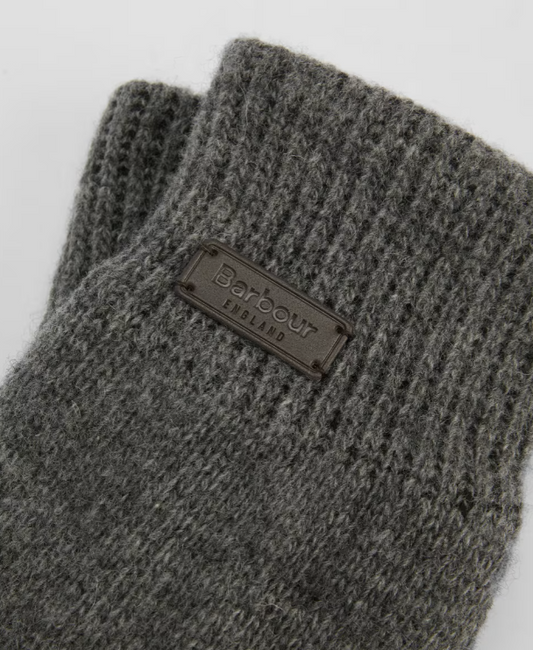 Barbour Carlton Beanie & Gloves Gift Set Grey