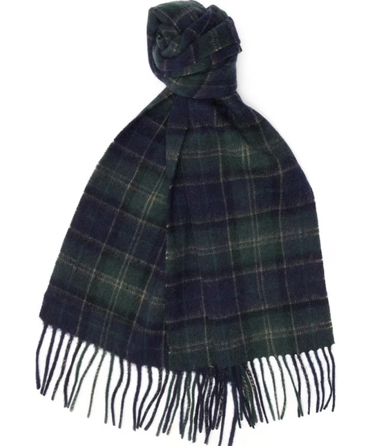 Barbour Tartan Scarf & Glove Gift Set Black Watch Tartan