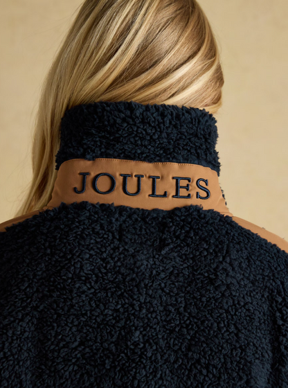 Tilly Navy Quarter Zip Borg Fleece