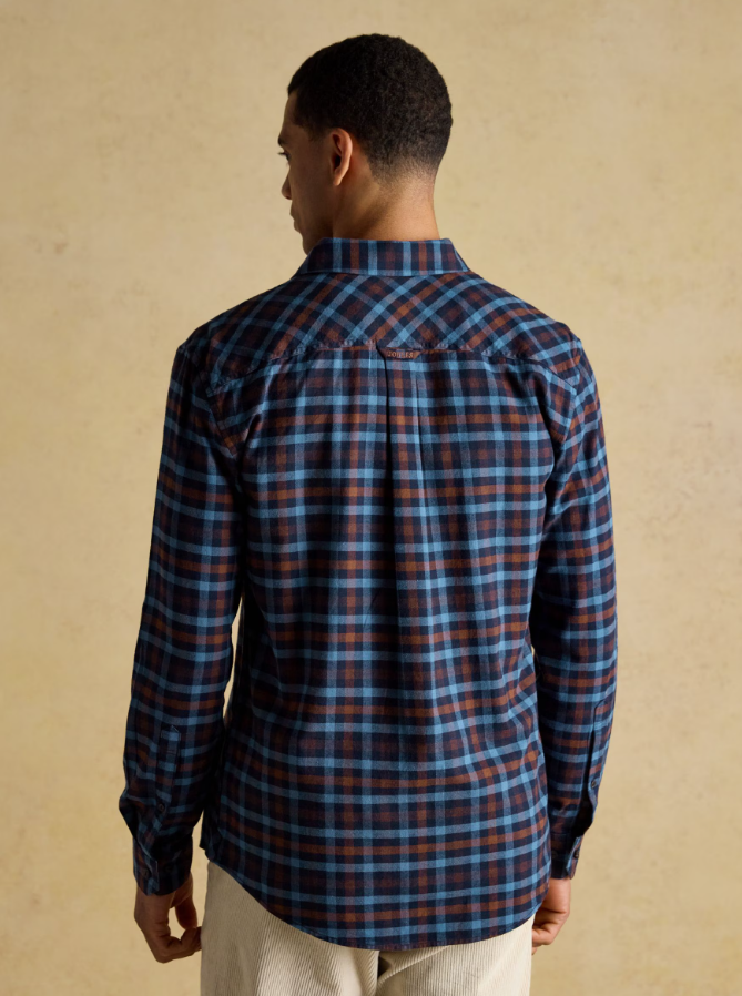 Brown & Navy Check Shirt