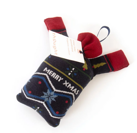 Merry Christmas Hanging Jumper Socks