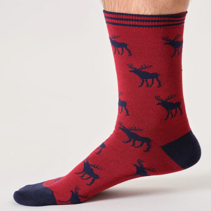 Mens Woodland Socks Gift Bag