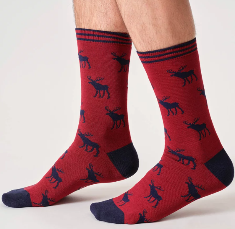 Mens Woodland Socks Gift Bag