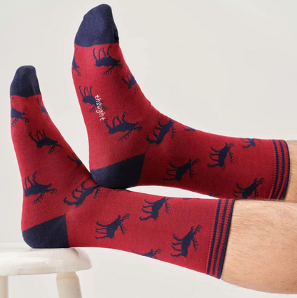 Mens Woodland Socks Gift Bag