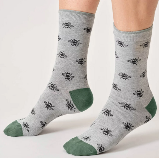 Thought Socks Women's Bee Pack of 2 Pairs of Socks In A Bag