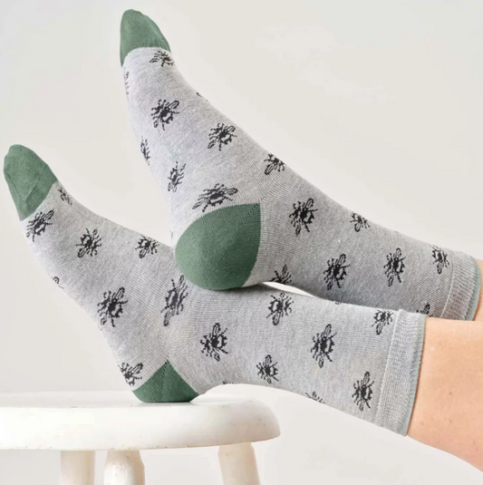 Thought Socks Women's Bee Pack of 2 Pairs of Socks In A Bag