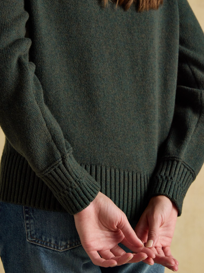 Rutland Green Intarsia 4x4 Jumper