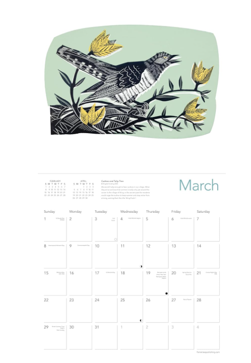 Angela Harding 2026 Wall Calendar