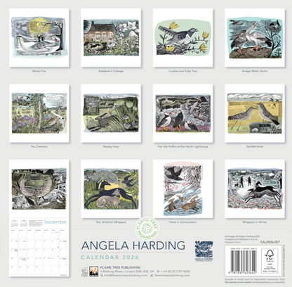 Angela Harding 2026 Wall Calendar