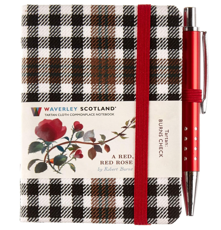 Tartan Notebook With Pen
