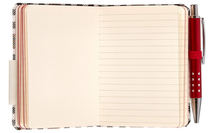 Tartan Notebook With Pen