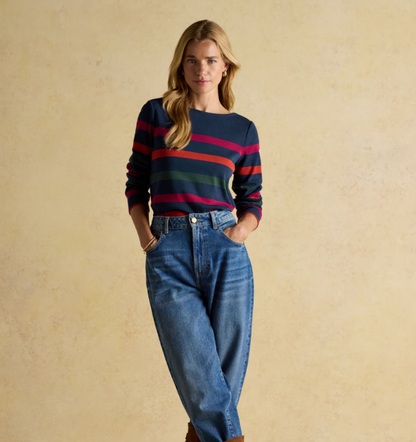 Harbour Navy Stripe Breton Top