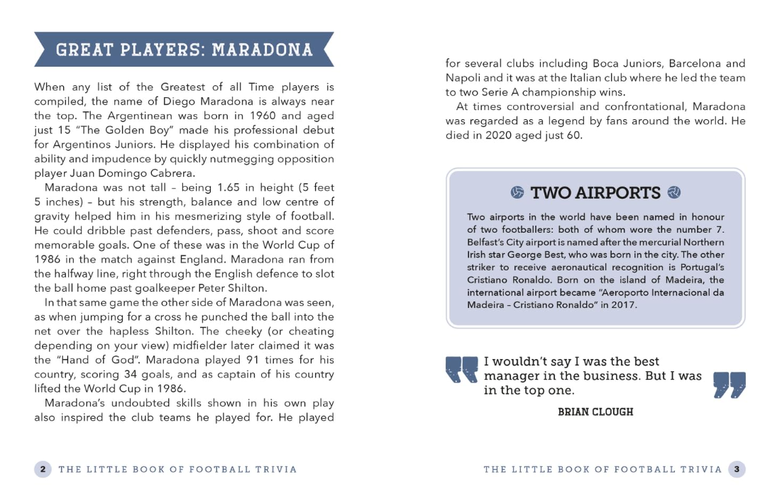 The Little Book Of Football Trivia