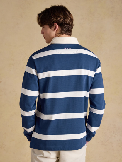 Blue & Cream Stripe Rugby Shirt