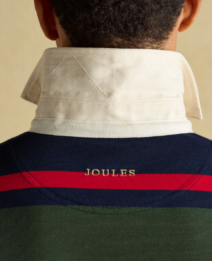 Navy & Green Stripe Rugby Shirt