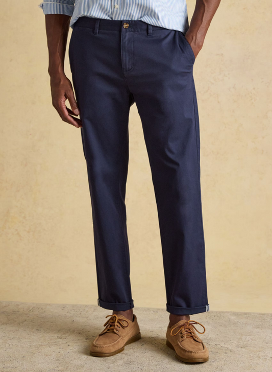 Classic Fit Navy Chino Trousers