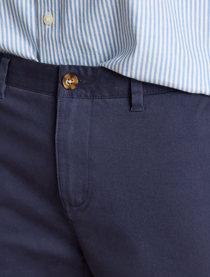 Classic Fit Navy Chino Trousers
