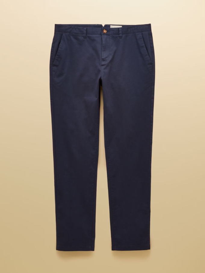 Classic Fit Navy Chino Trousers
