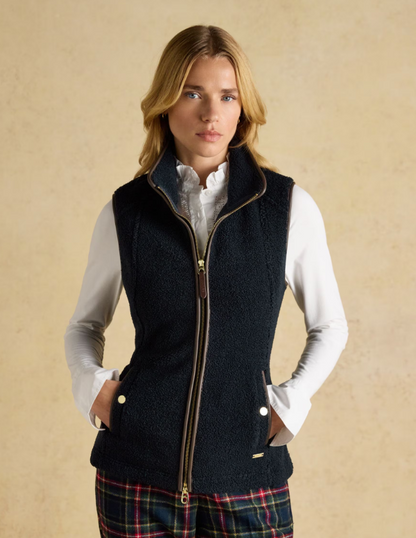 Joules Borg Heritage Fleece Gilet Navy