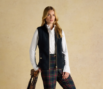 Joules Borg Heritage Fleece Gilet Navy