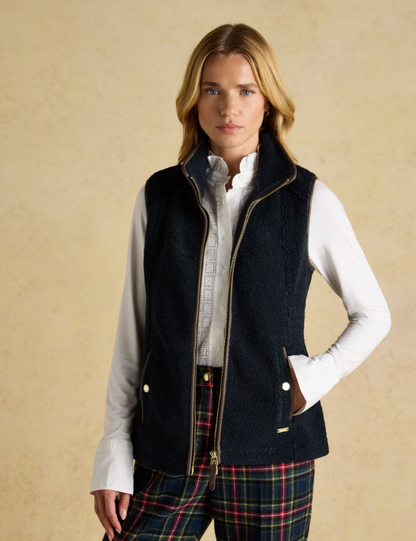 Joules Borg Heritage Fleece Gilet Navy