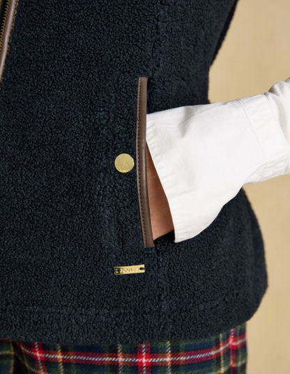 Joules Borg Heritage Fleece Gilet Navy