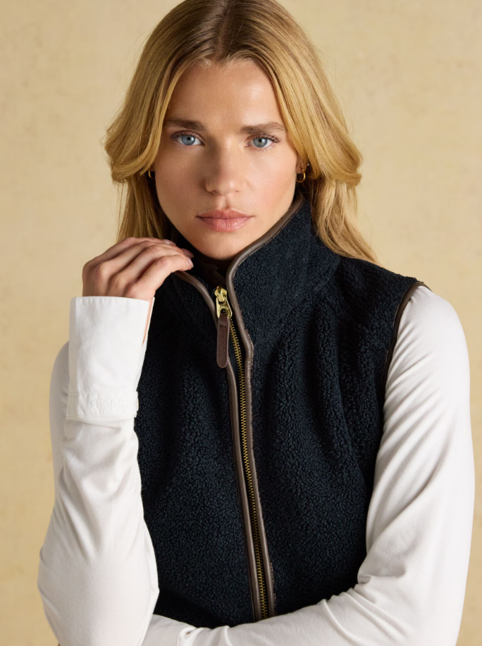 Joules Borg Heritage Fleece Gilet Navy
