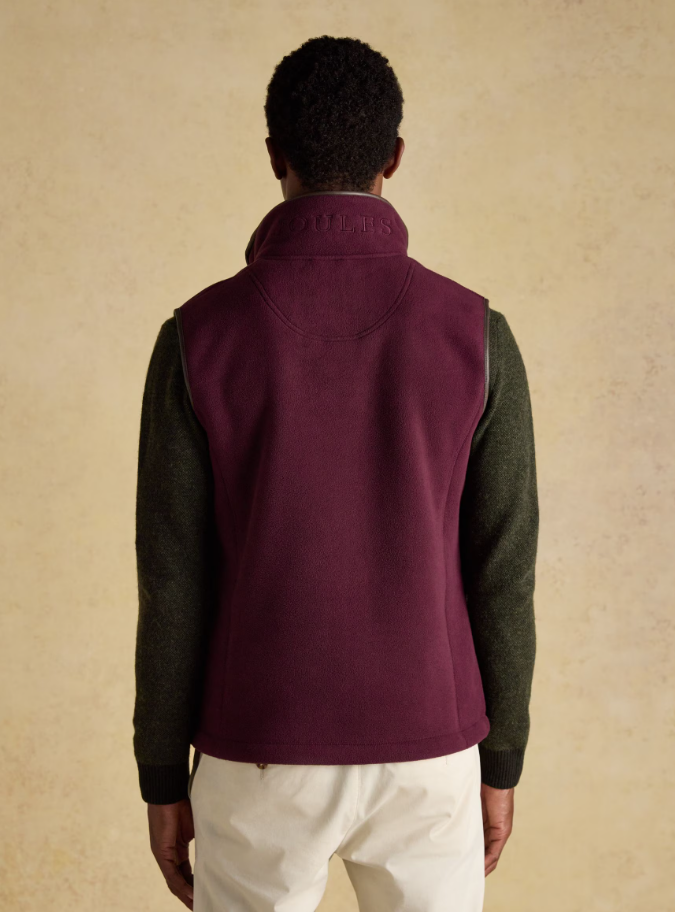Heritage Burgundy Fleece Gilet