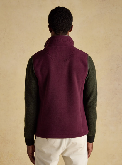 Heritage Burgundy Fleece Gilet