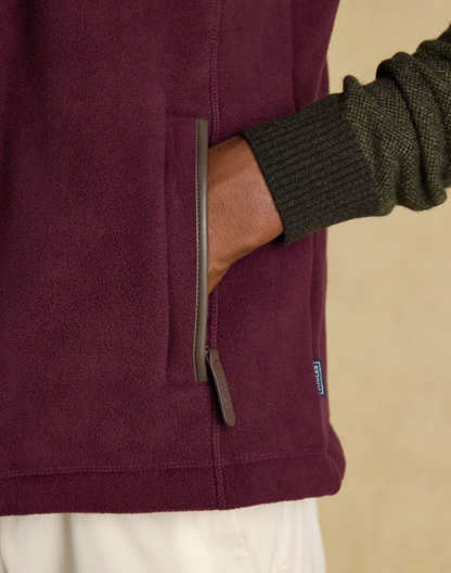 Heritage Burgundy Fleece Gilet