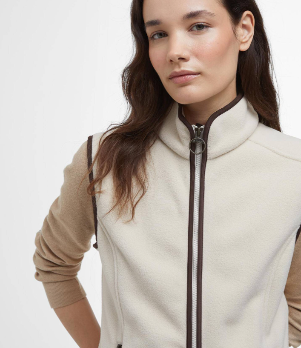 Barbour Country Colton Fleece Gilet Bright Pearl