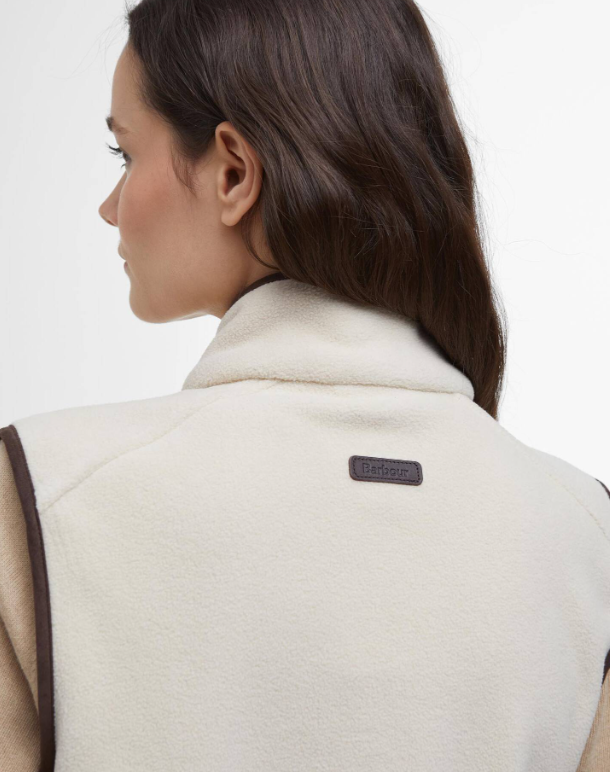 Barbour Country Colton Fleece Gilet Bright Pearl