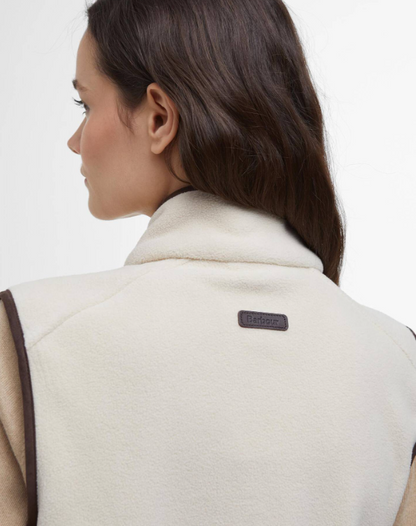 Barbour Country Colton Fleece Gilet Bright Pearl