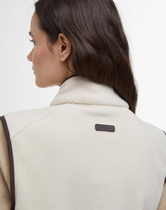 Barbour Country Colton Fleece Gilet Bright Pearl
