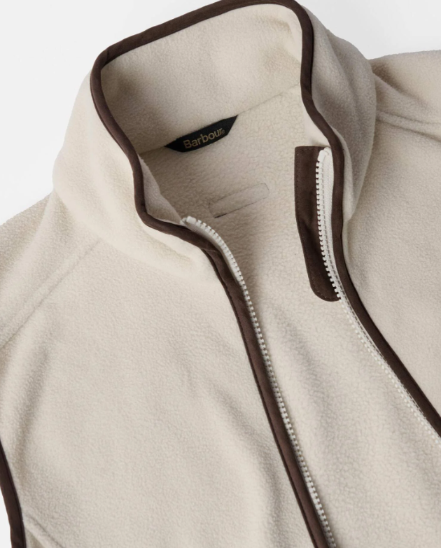 Barbour Country Colton Fleece Gilet Bright Pearl