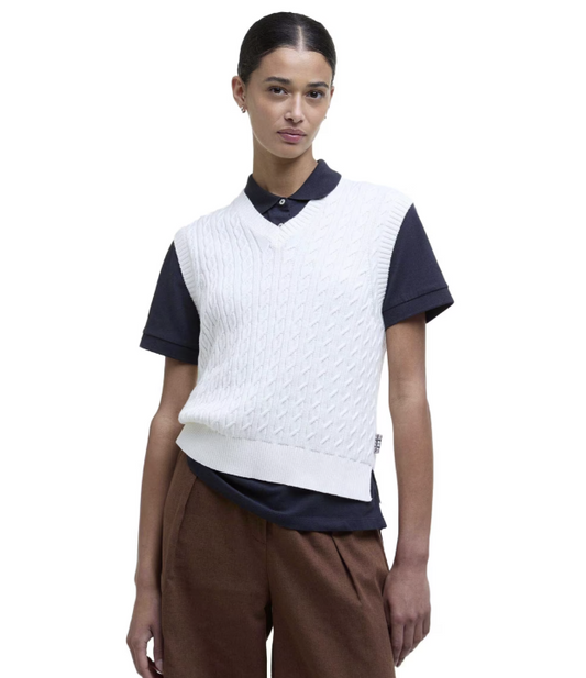 Hartland Sleeveless Knitted Jumper