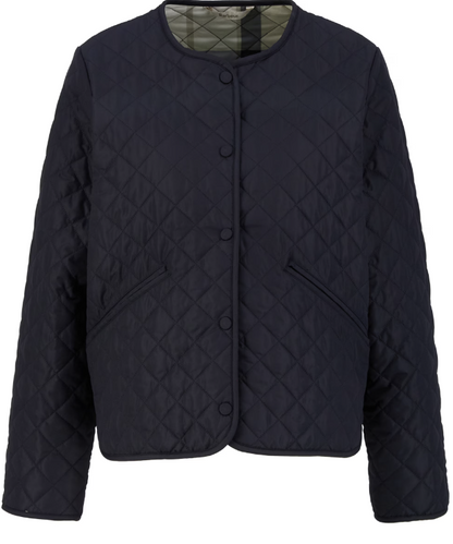 Cashel Collarless Quilted Jacket