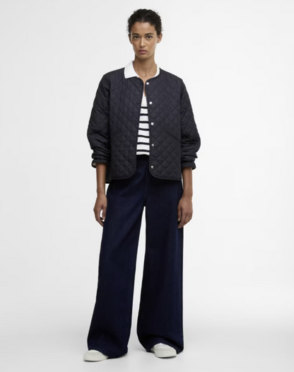 Cashel Collarless Quilted Jacket